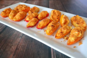 Creamy Stuffed Mini Sweet Pepper Poppers Vegan