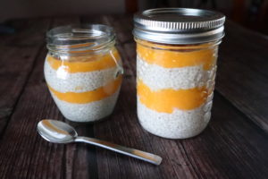 Tropical Mango Chia pudding breakfast recipe vegan gluten free